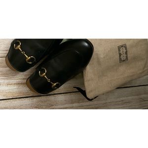 Gucci Horsebit-Detailed Leater Slippers 36.5 Womens with Dust Bags abd Box